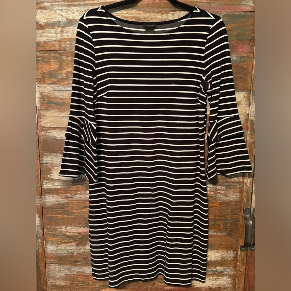 Ann Taylor Black and White Dress